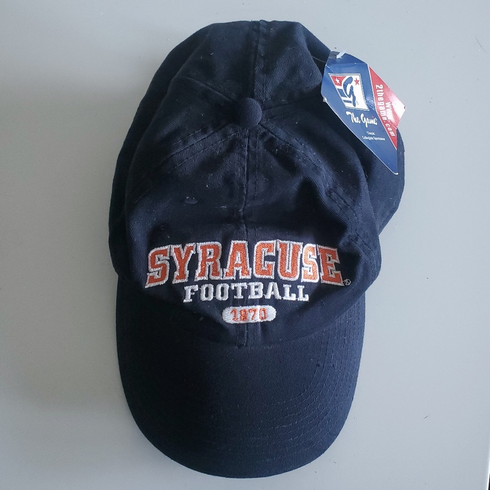 Vintage 1990s Syracuse Football The Game Snapback Cap Hat Blue NEW NWT NOS 1995